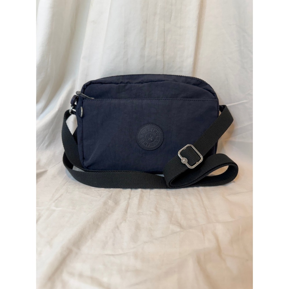 Kipling Navy Blue Nylon Crossbody Bag Adjustable Strap